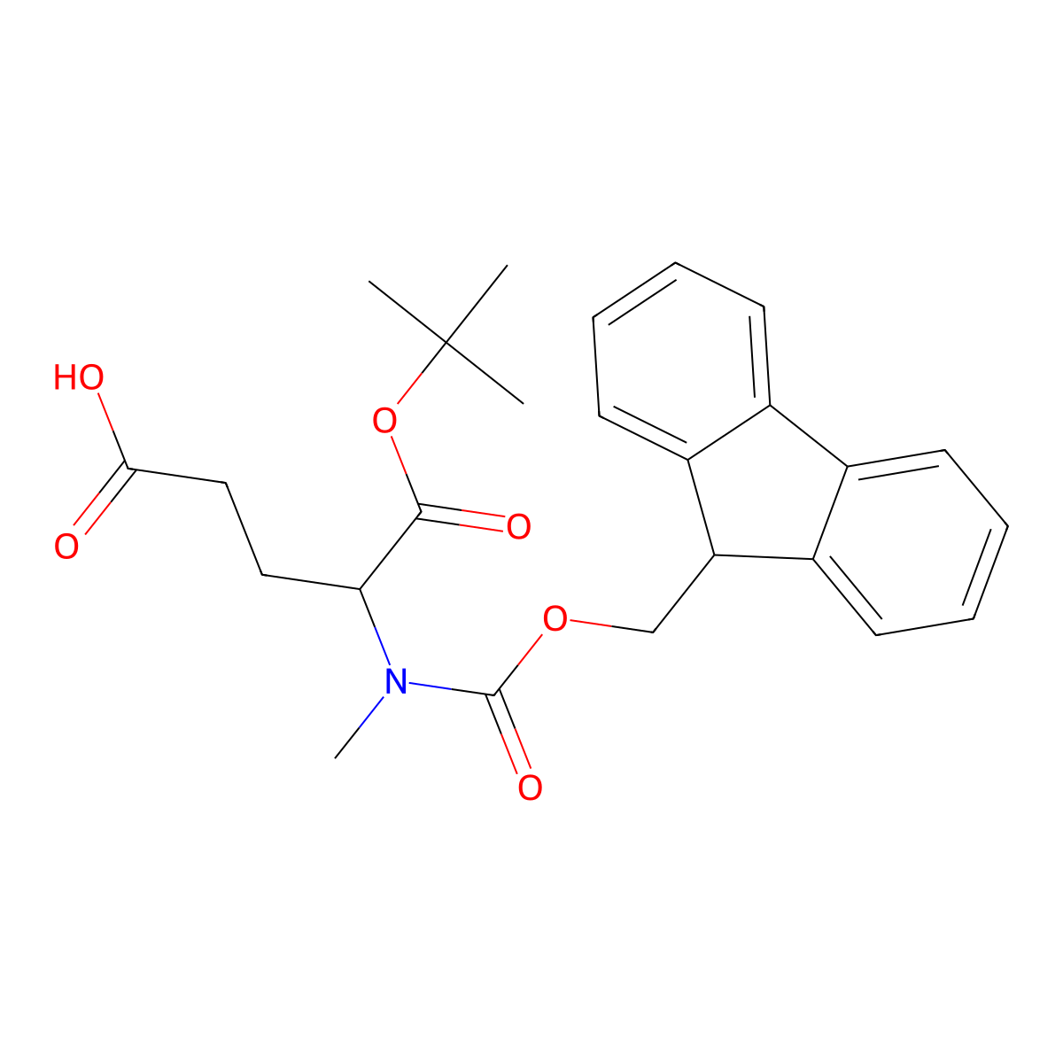 Fmoc-N-Me-Glu-OtBu molecular structure, CAS 2444356-83-4