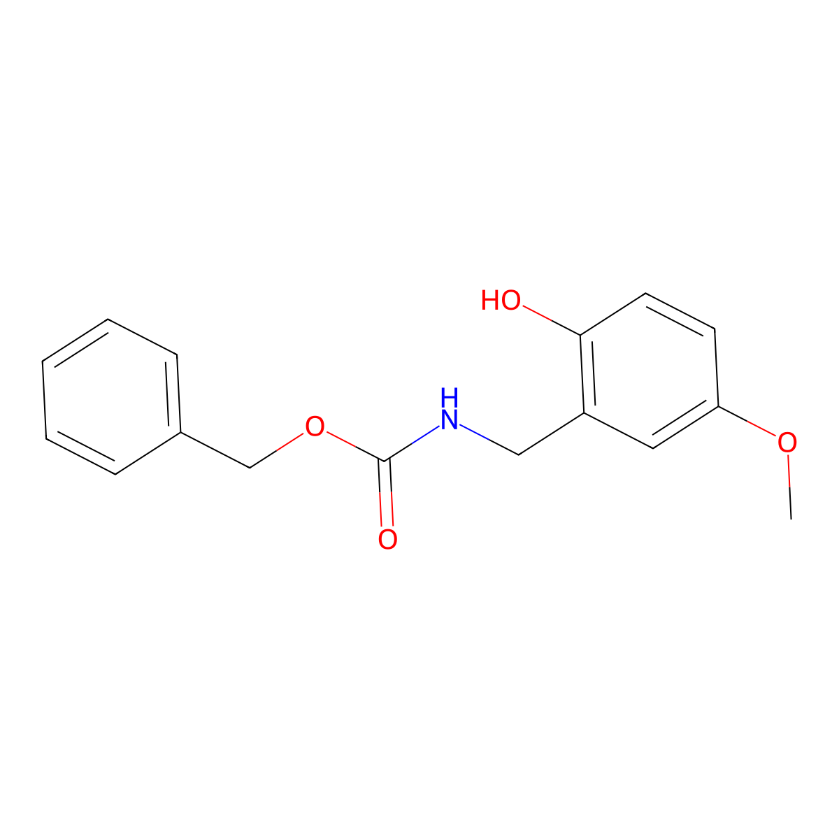 benzyl N-[(2-hydroxy-5-methoxyphenyl)methyl]carbamate molecular structure, CAS 2444370-56-1