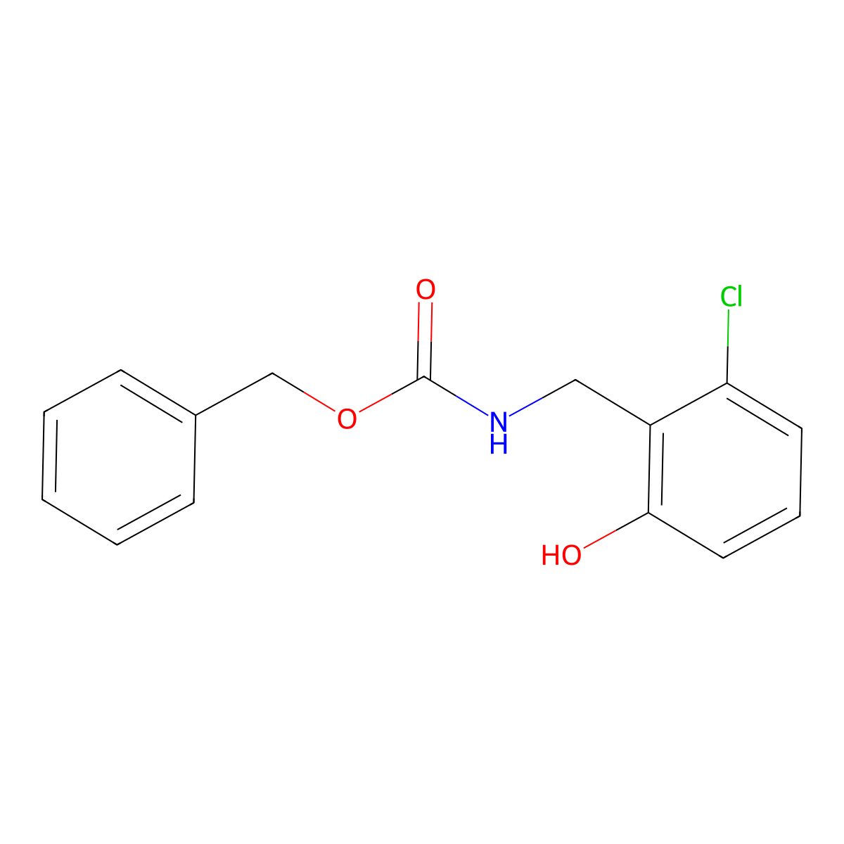 benzyl N-[(2-chloro-6-hydroxyphenyl)methyl]carbamate molecular structure, CAS 2444370-61-8