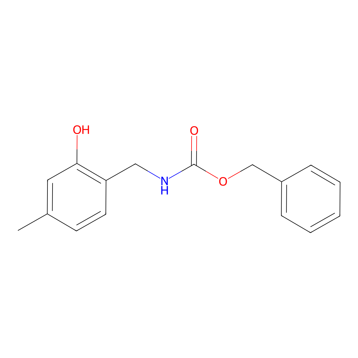 benzyl N-[(2-hydroxy-4-methylphenyl)methyl]carbamate molecular structure, CAS 2444370-63-0