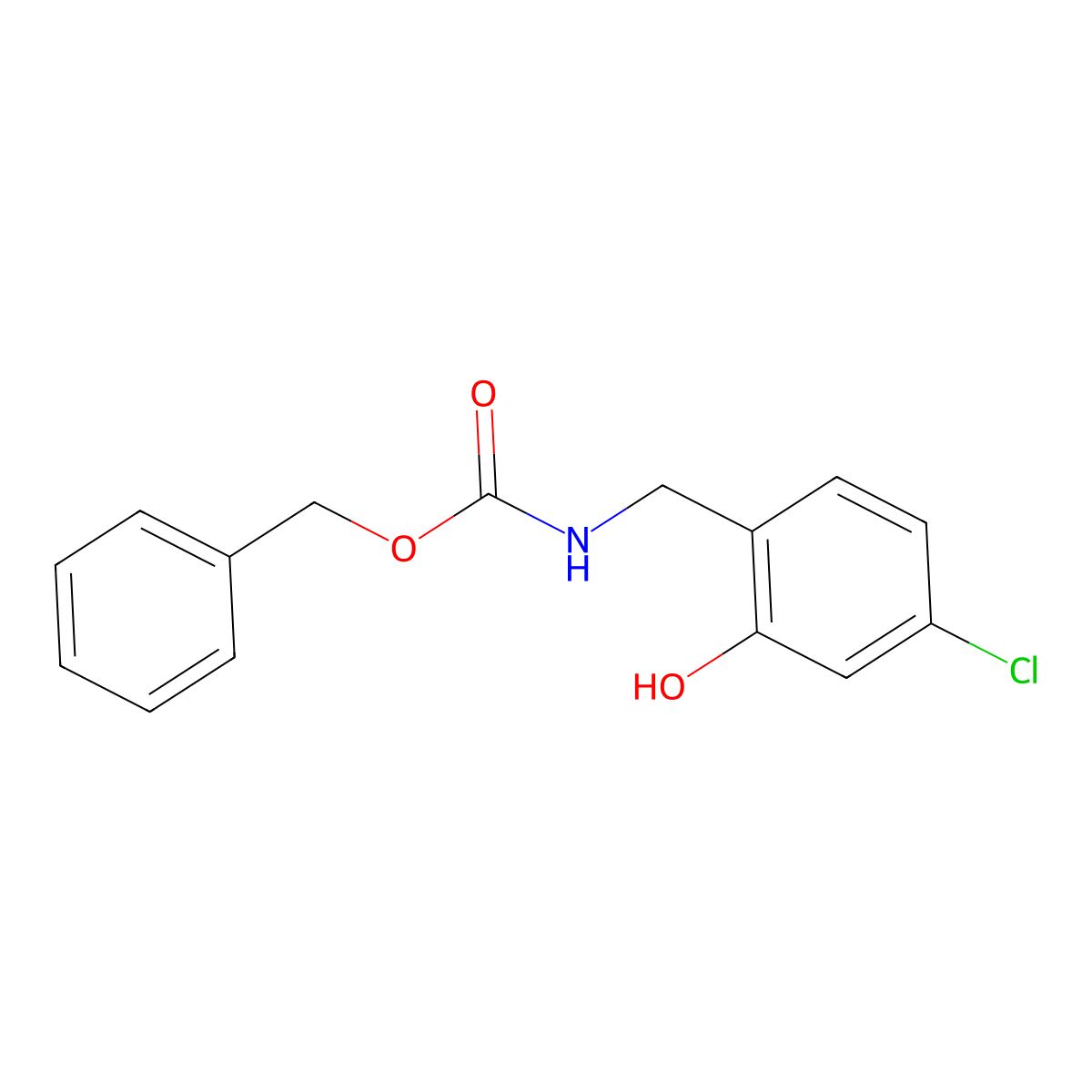benzyl N-[(4-chloro-2-hydroxyphenyl)methyl]carbamate molecular structure, CAS 2444370-68-5