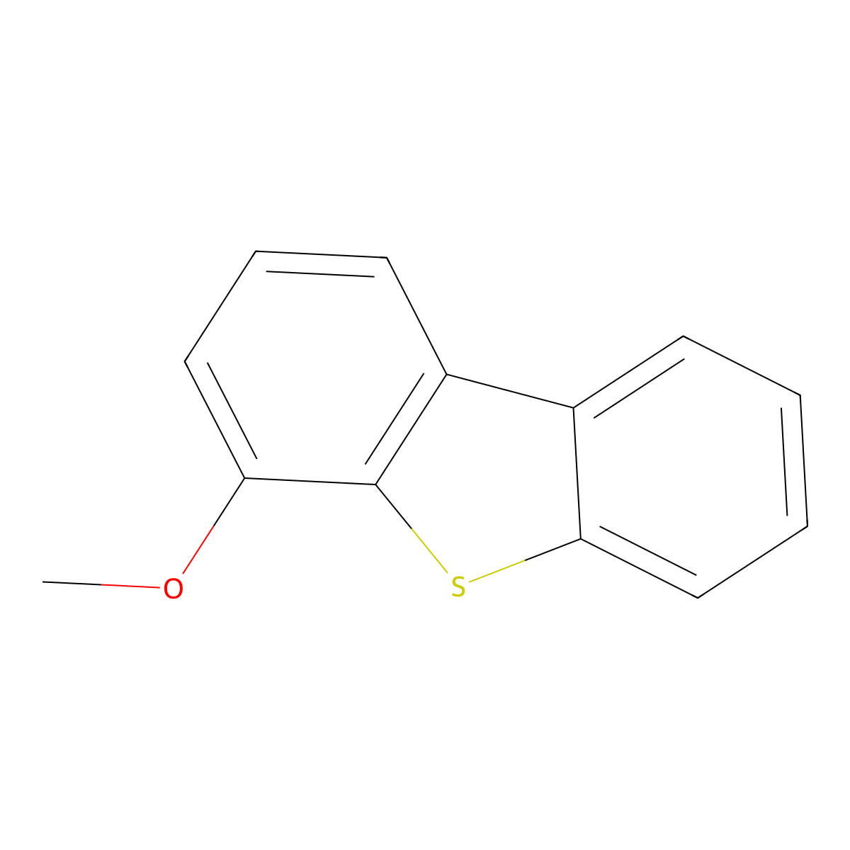 4-Methoxydibenzothiophene molecular structure, CAS 24444-74-4