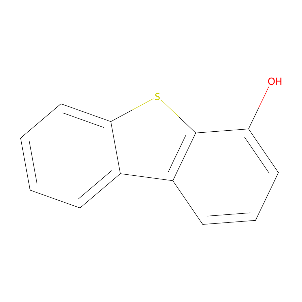 4-Hydroxydibenzothiophene molecular structure, CAS 24444-75-5