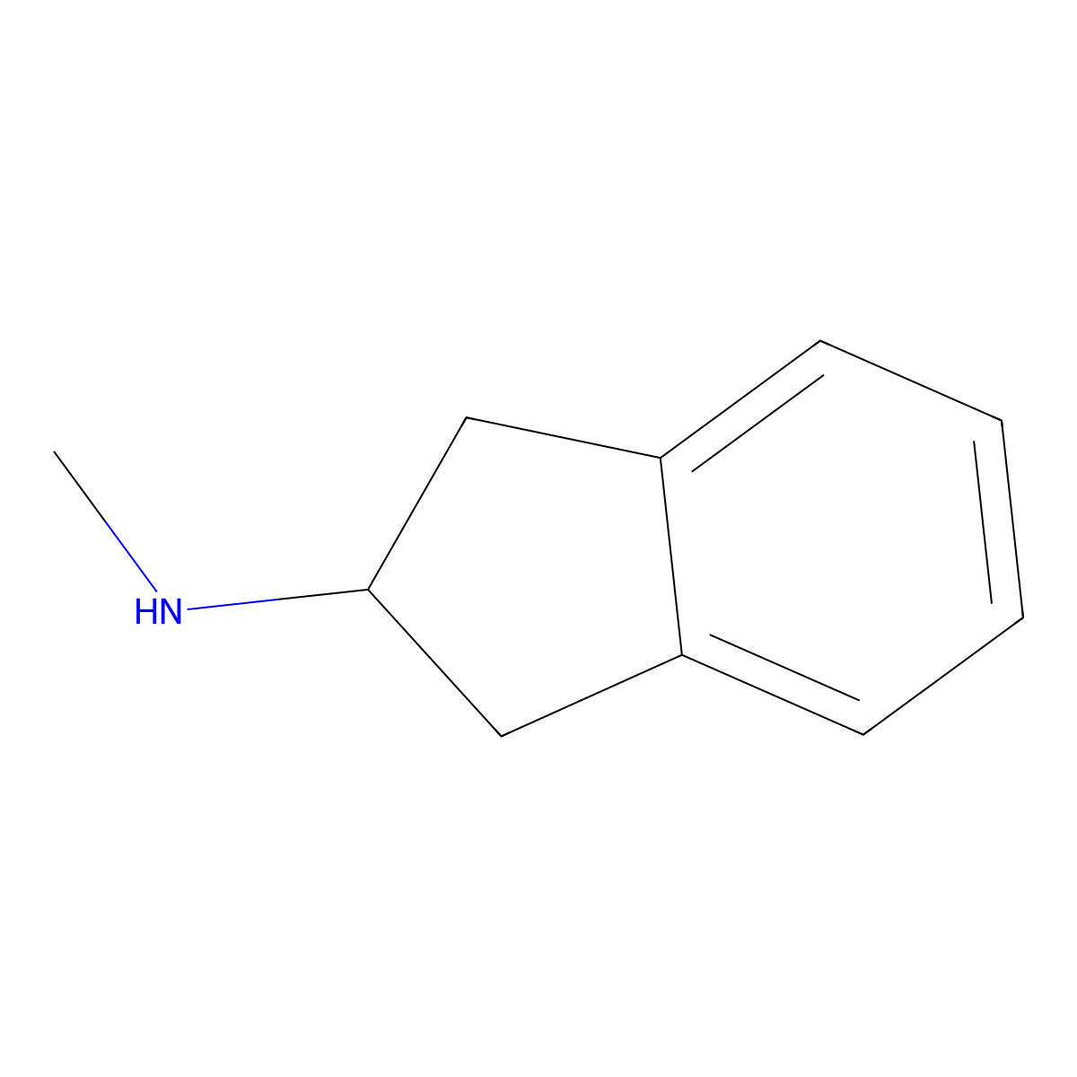 N-Methylindan-2-amine molecular structure, CAS 24445-44-1