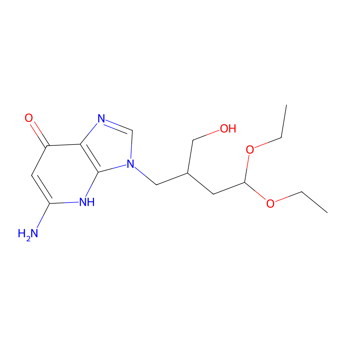 (R)-5-amino-3-(4,4-diethoxy-2-(hydroxymethyl)butyl)-3H-imidazo[4,5-b]pyridin-7-ol molecular structure, CAS 2444540-66-1