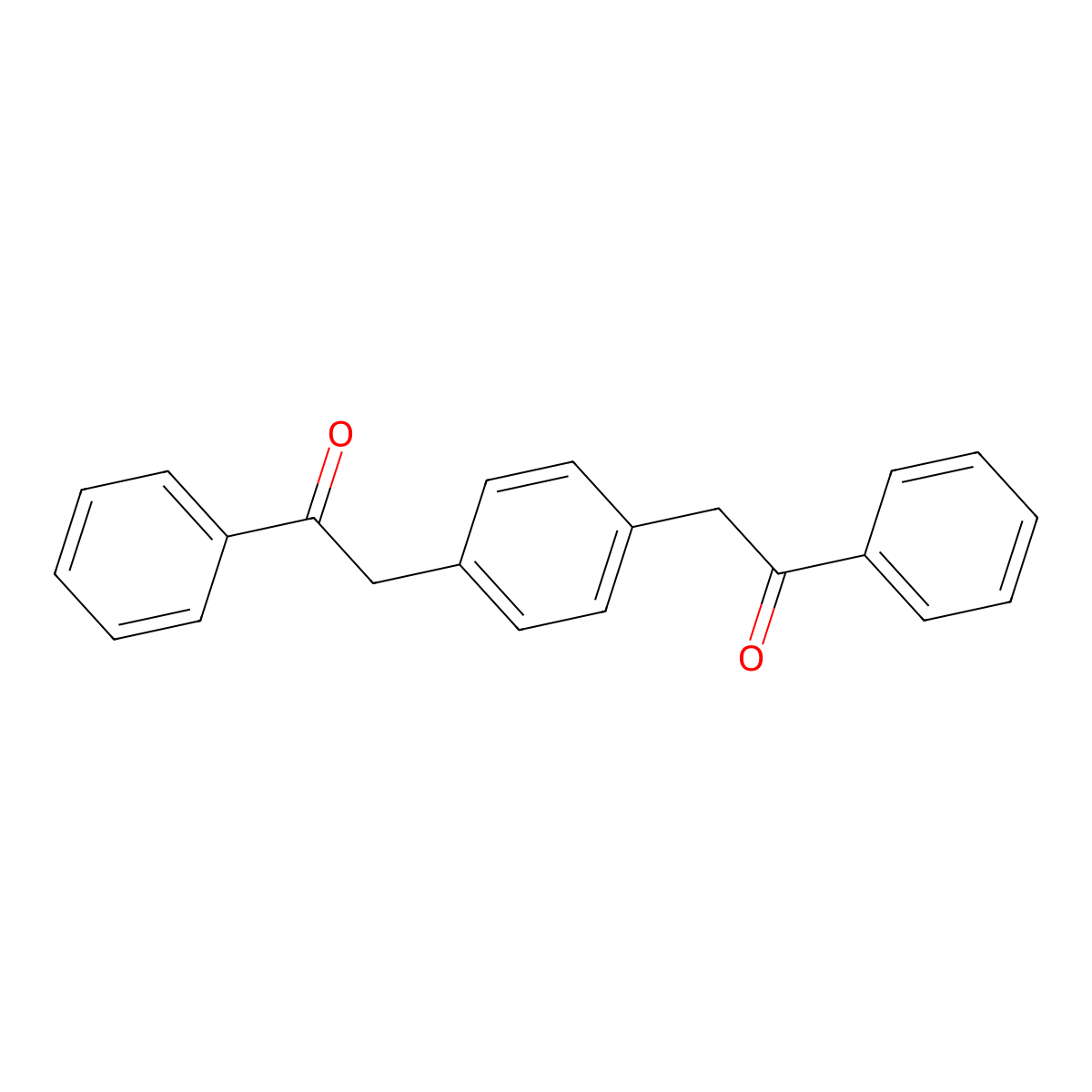 2,2'-(1,4-Phenylene)bis[1-phenylethanone] molecular structure, CAS 24447-21-0