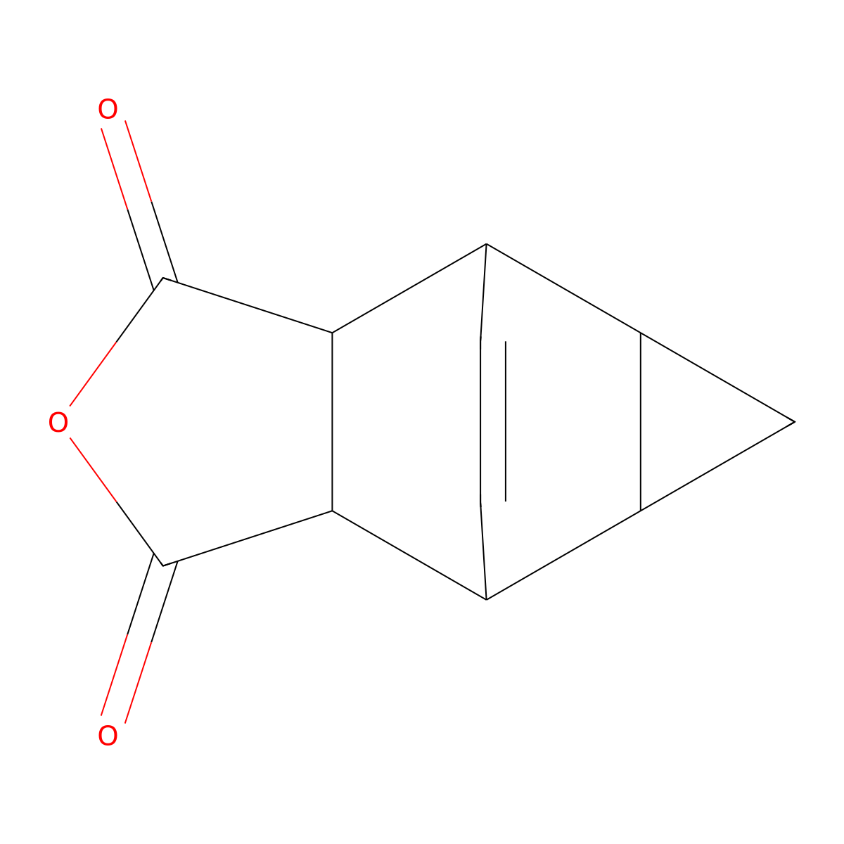 4,4A,5,5a,6,6a-hexahydro-1H-4,6-ethenocyclopropa[f]isobenzofuran-1,3(3aH)-dione molecular structure, CAS 24447-28-7