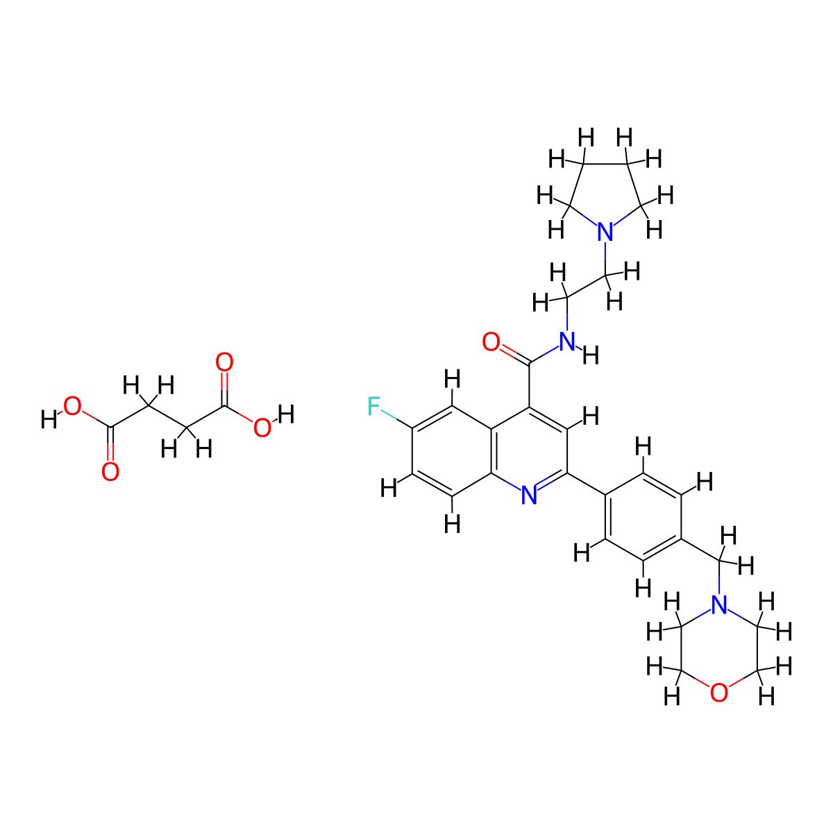 DDD107498 succinate molecular structure, CAS 2444781-71-7