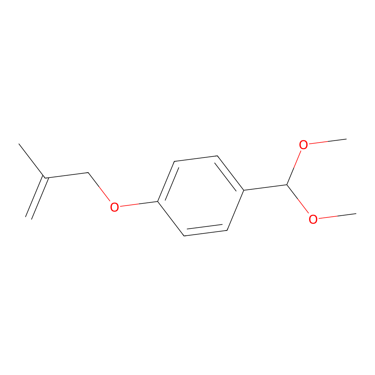 1-(Dimethoxymethyl)-4-[(2-methylprop-2-en-1-yl)oxy]benzene molecular structure, CAS 2444918-64-1