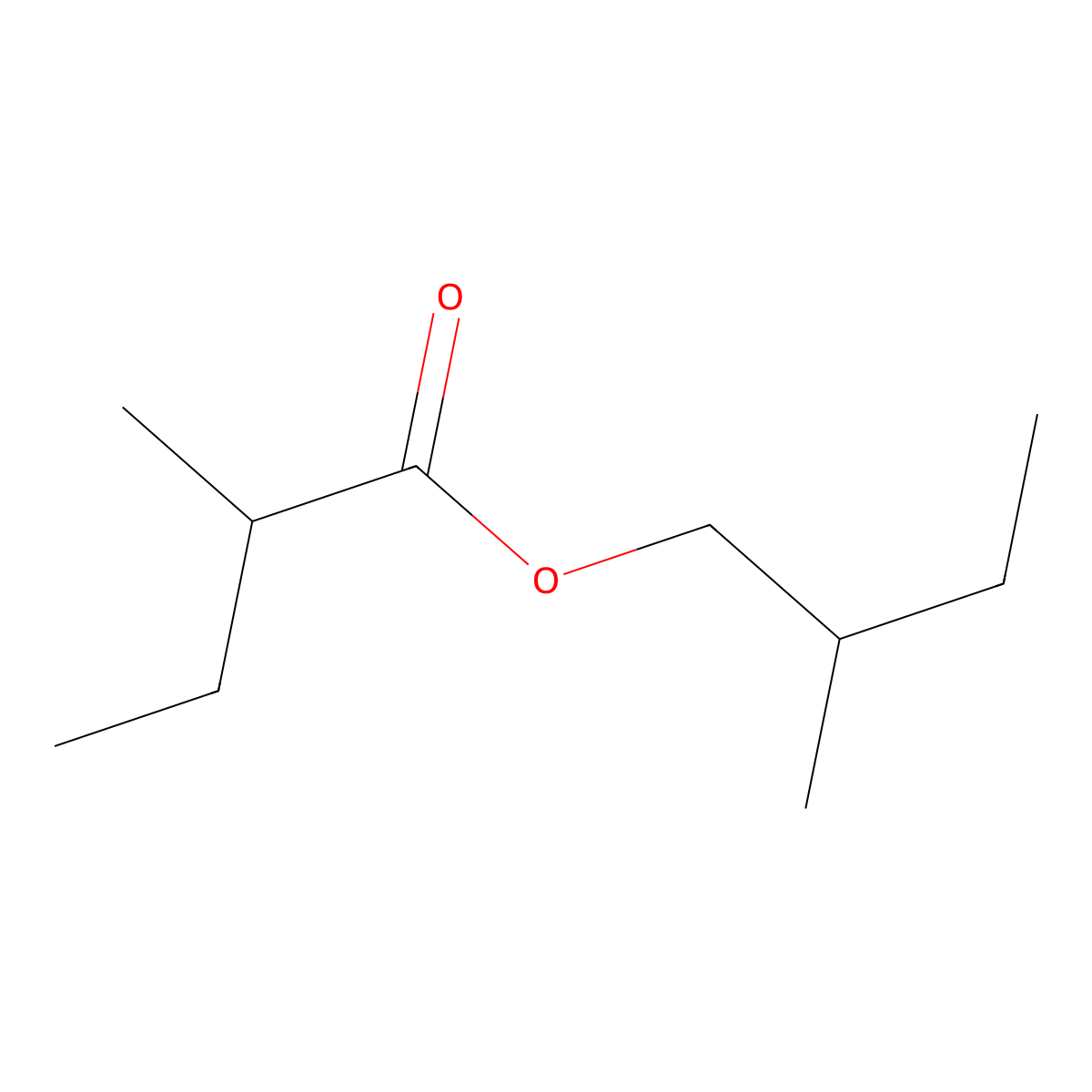 2-Methylbutyl 2-methylbutyrate molecular structure, CAS 2445-78-5