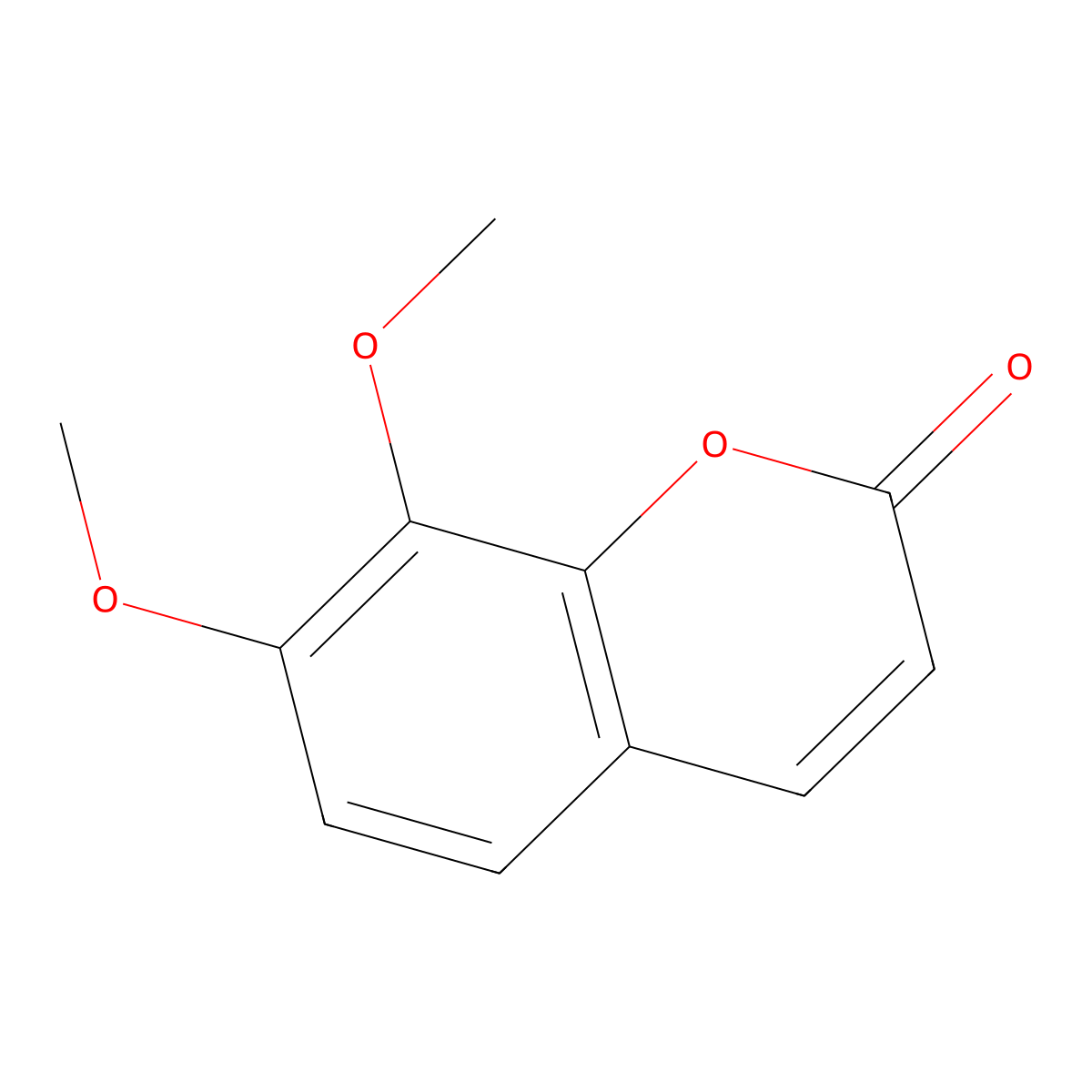 7,8-Dimethoxycoumarin molecular structure, CAS 2445-80-9