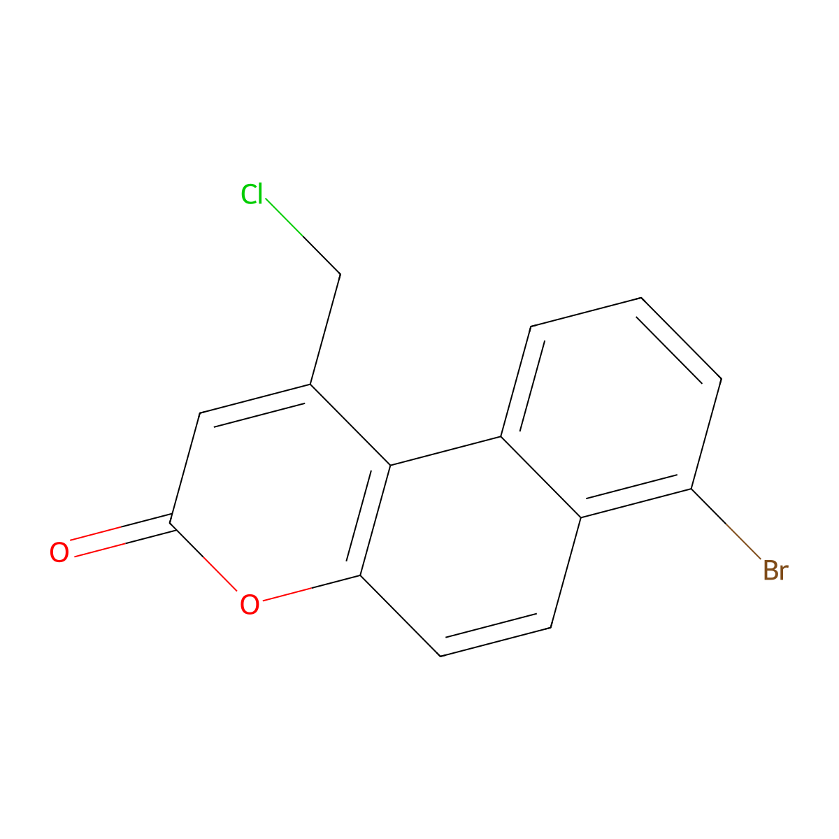 7-Bromo-1-(chloromethyl)-3H-benzo[f]chromen-3-one molecular structure, CAS 2445136-16-1
