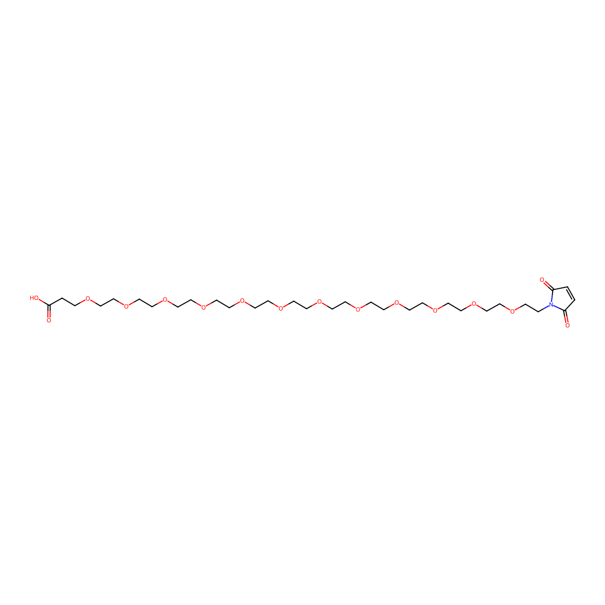 Mal-PEG12-acid molecular structure, CAS 2445165-75-1