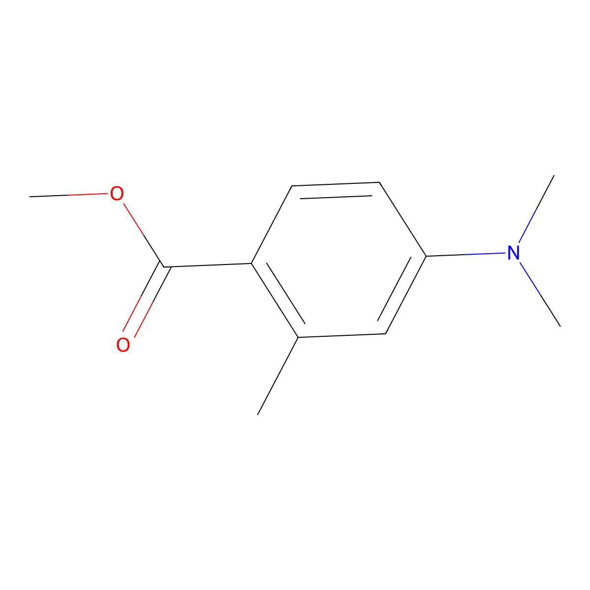 Methyl 4-(dimethylamino)-2-methyl-benzoate molecular structure, CAS 2445293-25-2