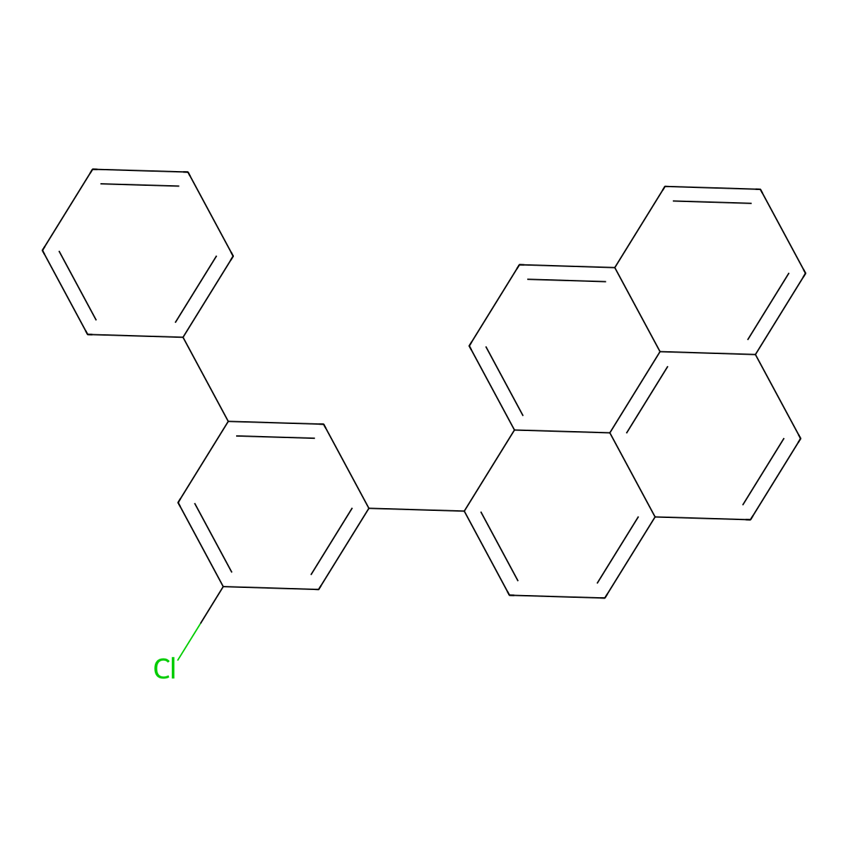 1-(5-Chloro[1,1'-biphenyl]-3-yl)pyrene molecular structure, CAS 2445295-52-1