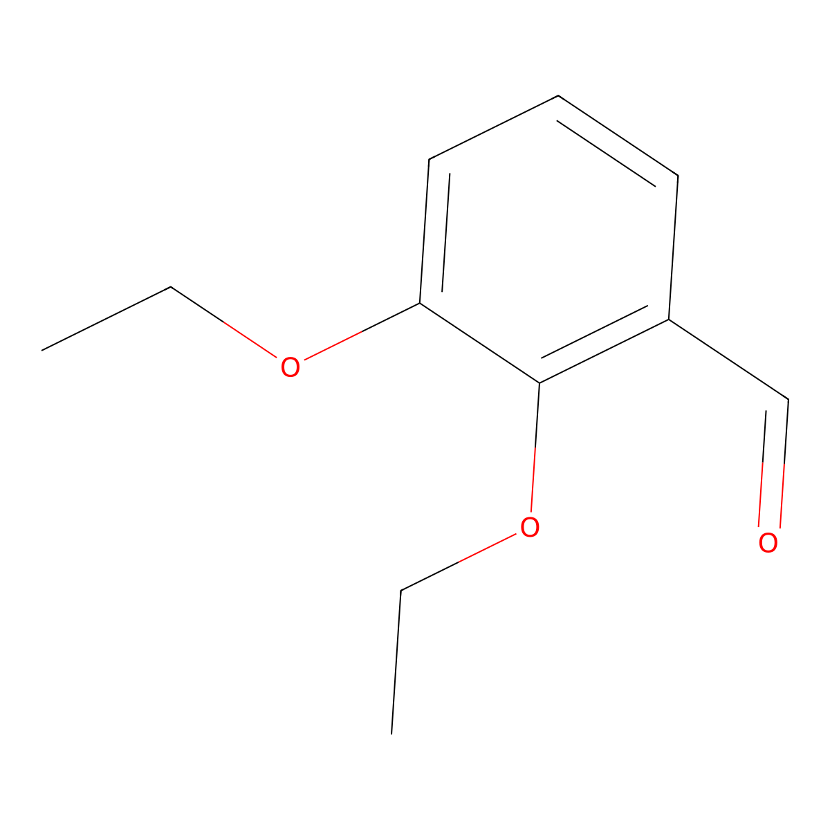 2,3-Diethoxybenzaldehyde molecular structure, CAS 24454-82-8