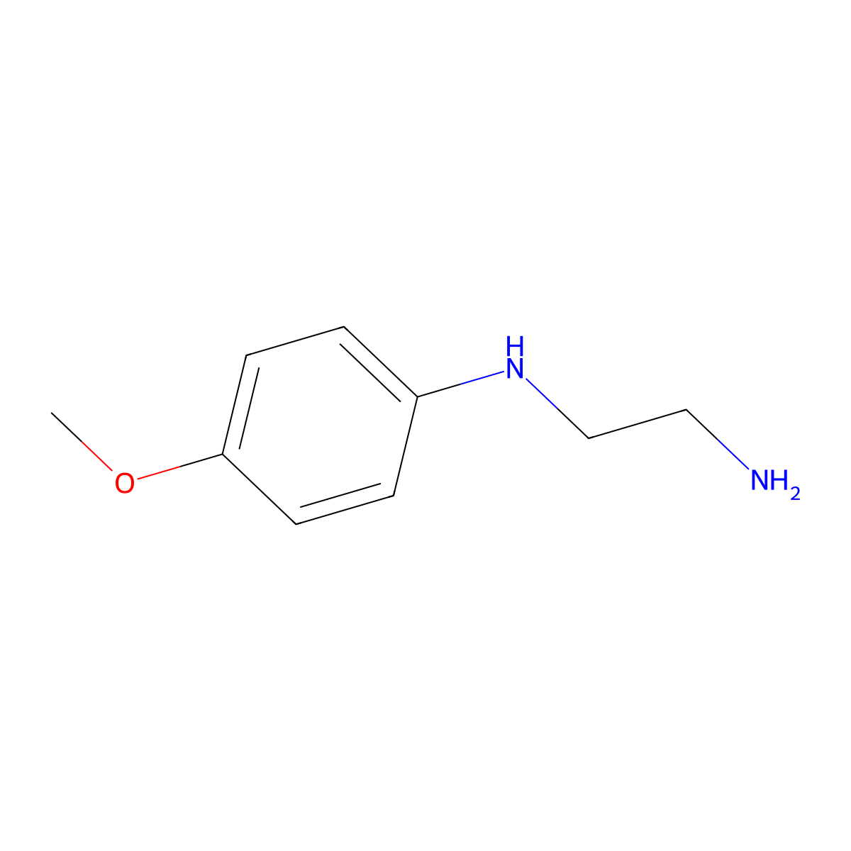 N~1~-(4-Methoxyphenyl)ethane-1,2-diamine molecular structure, CAS 24455-93-4