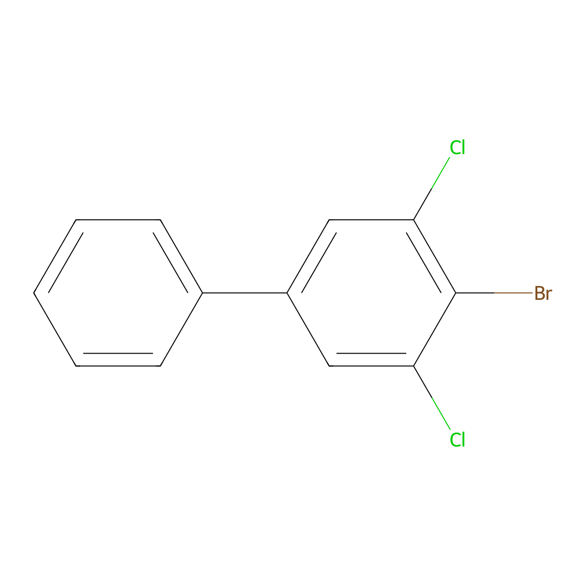 4-Bromo-3,5-dichloro-1,1'-biphenyl molecular structure, CAS 2445503-35-3