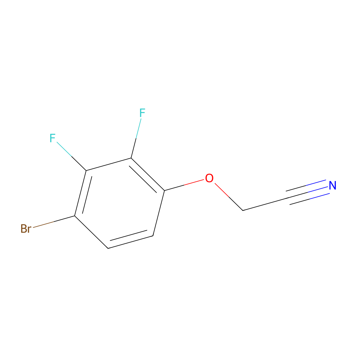 2-(4-Bromo-2,3-difluorophenoxy)acetonitrile molecular structure, CAS 2445646-81-9