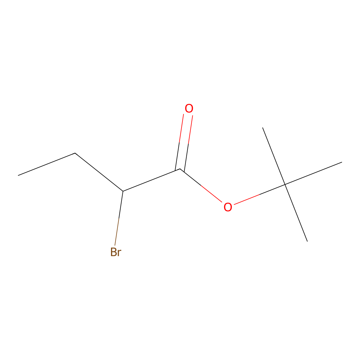 tert-Butyl 2-bromobutanoate molecular structure, CAS 24457-21-4