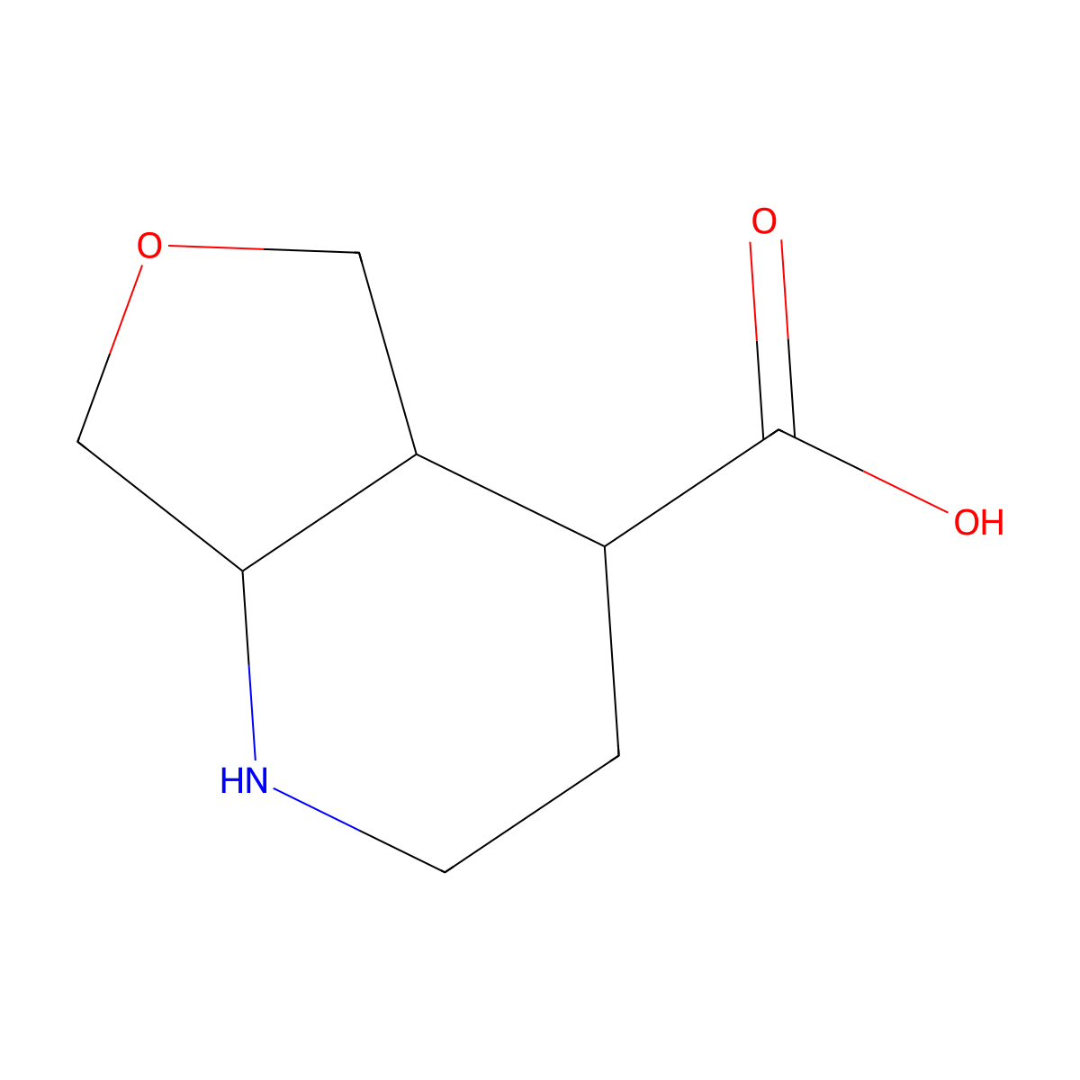 (4R,4As,7aS)-1,2,3,4,4a,5,7,7a-octahydrofuro[3,4-b]pyridine-4-carboxylic acid molecular structure, CAS 2445749-89-1