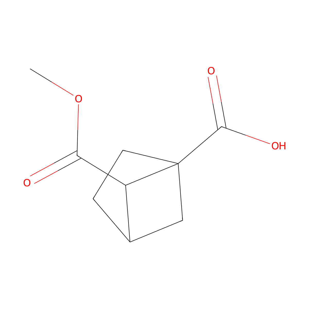 rac-(1R,4R,5R)-5-(methoxycarbonyl)bicyclo[2.1.1]hexane-1-carboxylic acid molecular structure, CAS 2445749-99-3