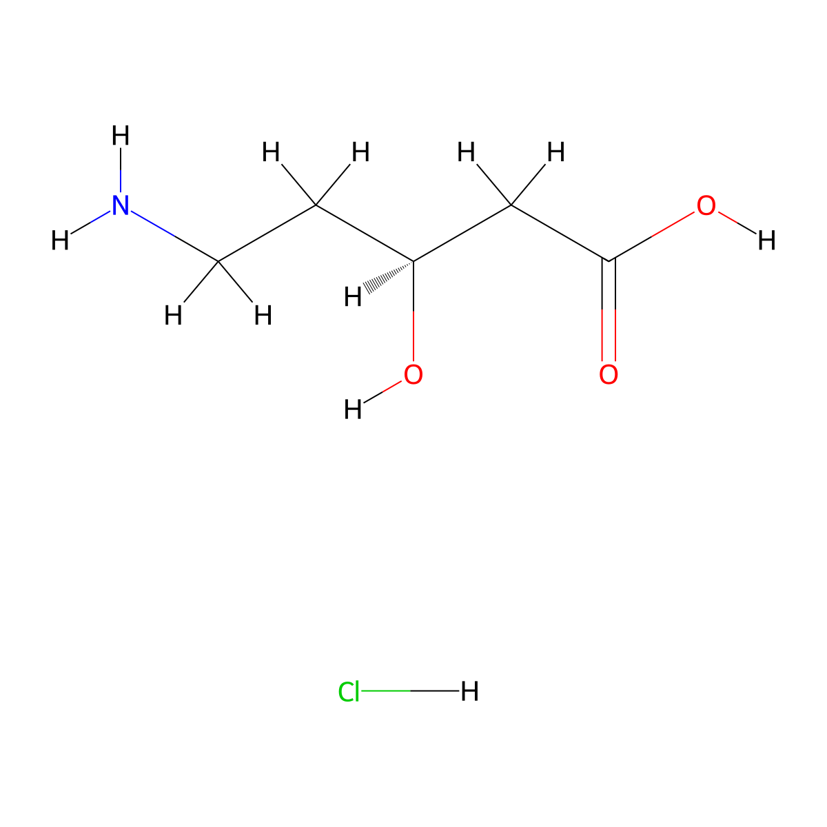 (3S)-5-amino-3-hydroxypentanoic acid hydrochloride molecular structure, CAS 2445750-00-3