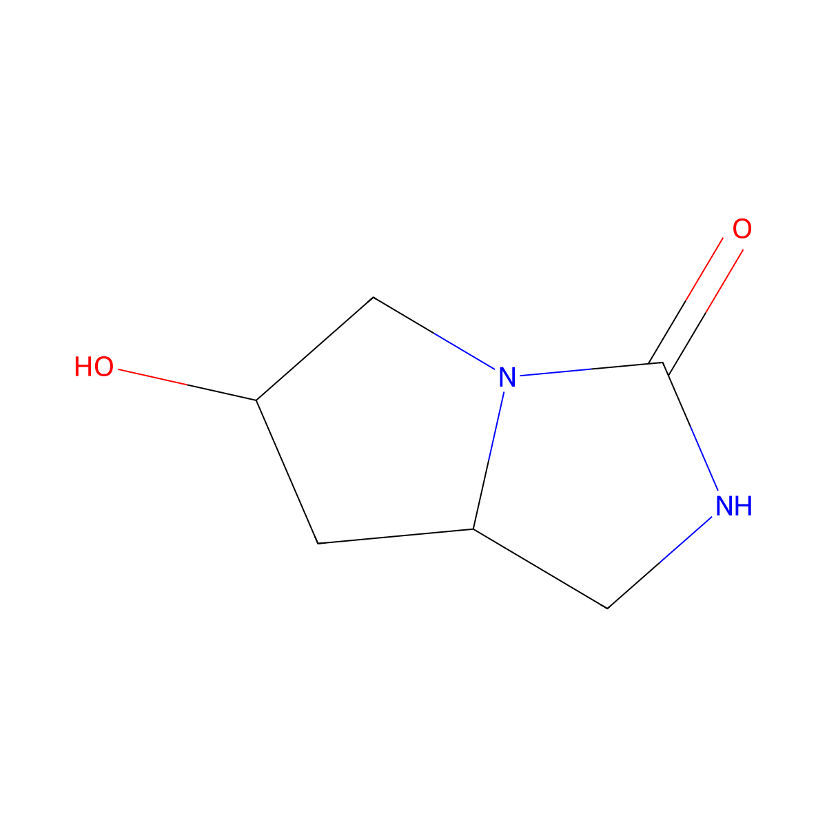 (6S,7aS)-6-hydroxy-hexahydro-1H-pyrrolo[1,2-c]imidazol-3-one molecular structure, CAS 2445750-33-2