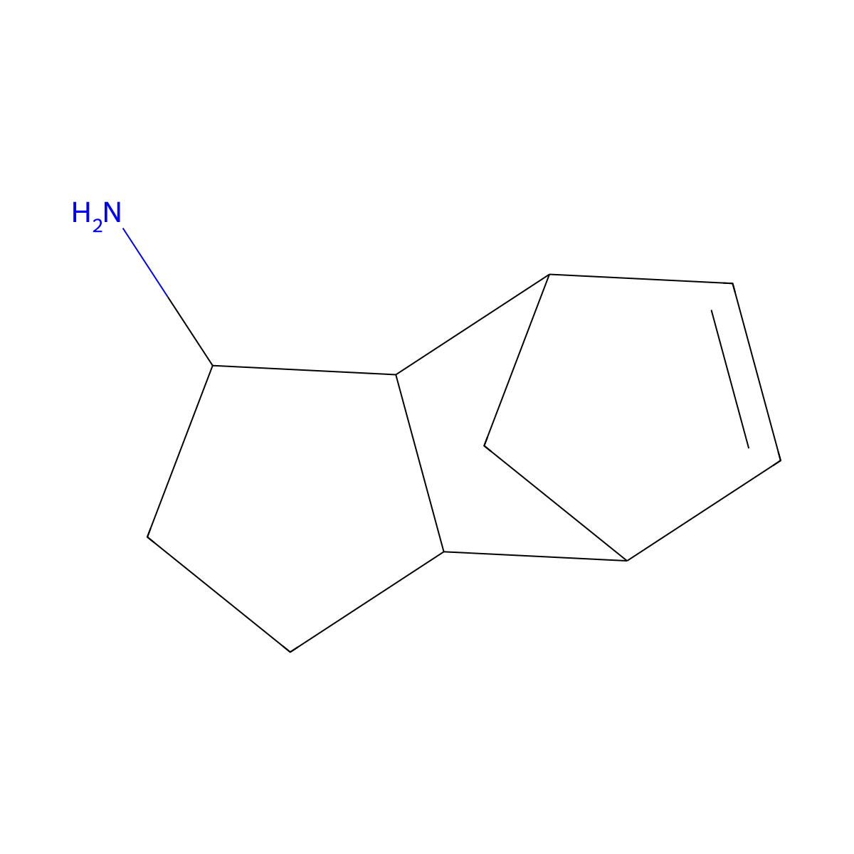 rac-(1R,2S,3R,6R,7S)-tricyclo[5.2.1.0,2,6]dec-8-en-3-amine molecular structure, CAS 2445750-78-5