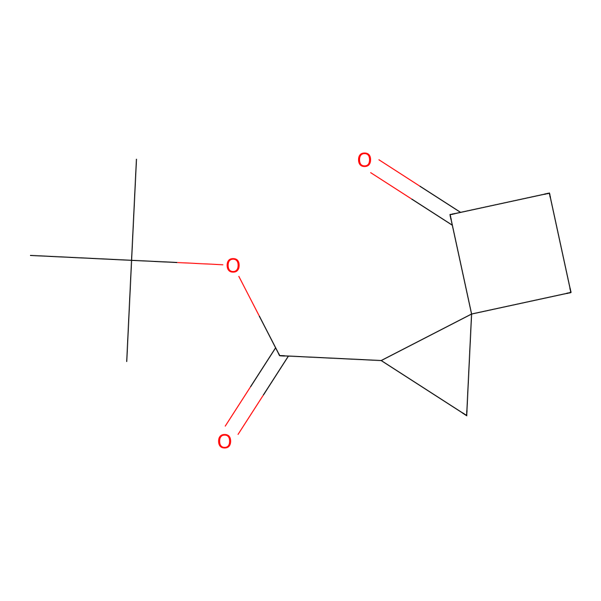 rac-tert-butyl(1R,3R)-4-oxospiro[2.3]hexane-1-carboxylate molecular structure, CAS 2445750-85-4
