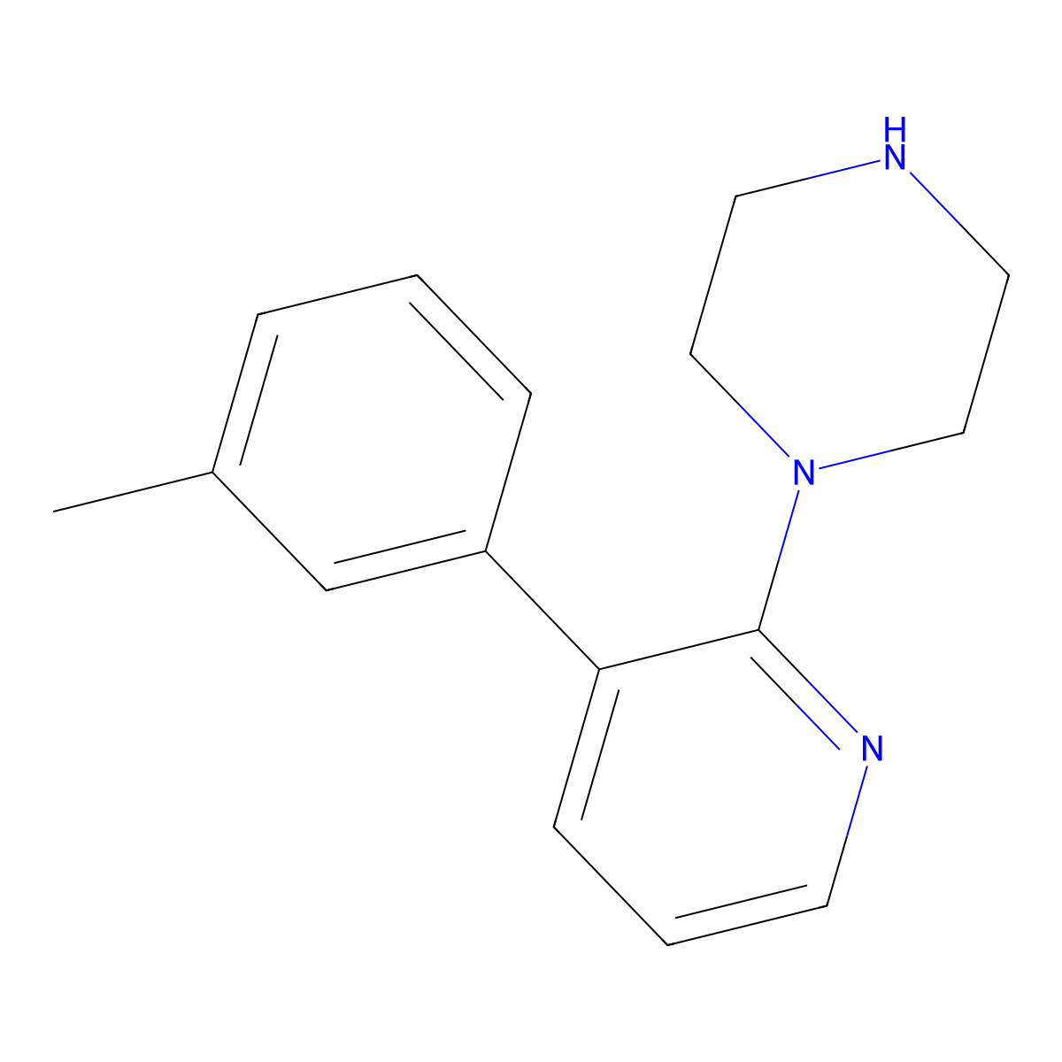 1-(3-(m-Tolyl)pyridin-2-yl)piperazine molecular structure, CAS 2445781-22-4