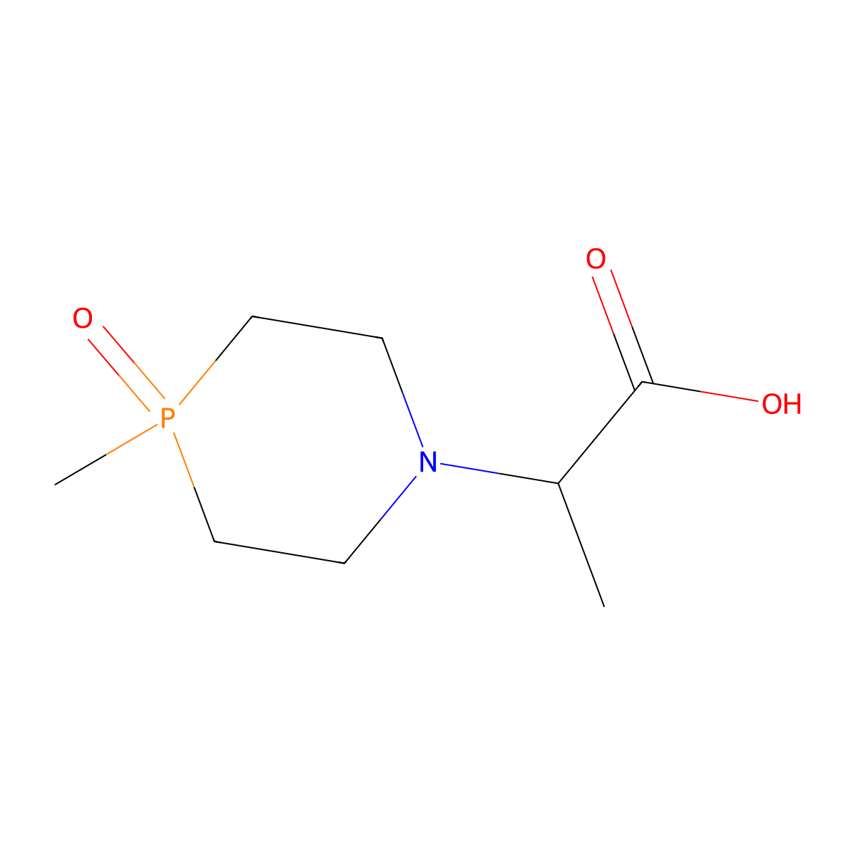 2-(4-Methyl-4-oxo-1,4lambda5-azaphosphinan-1-yl)propanoic acid molecular structure, CAS 2445784-30-3