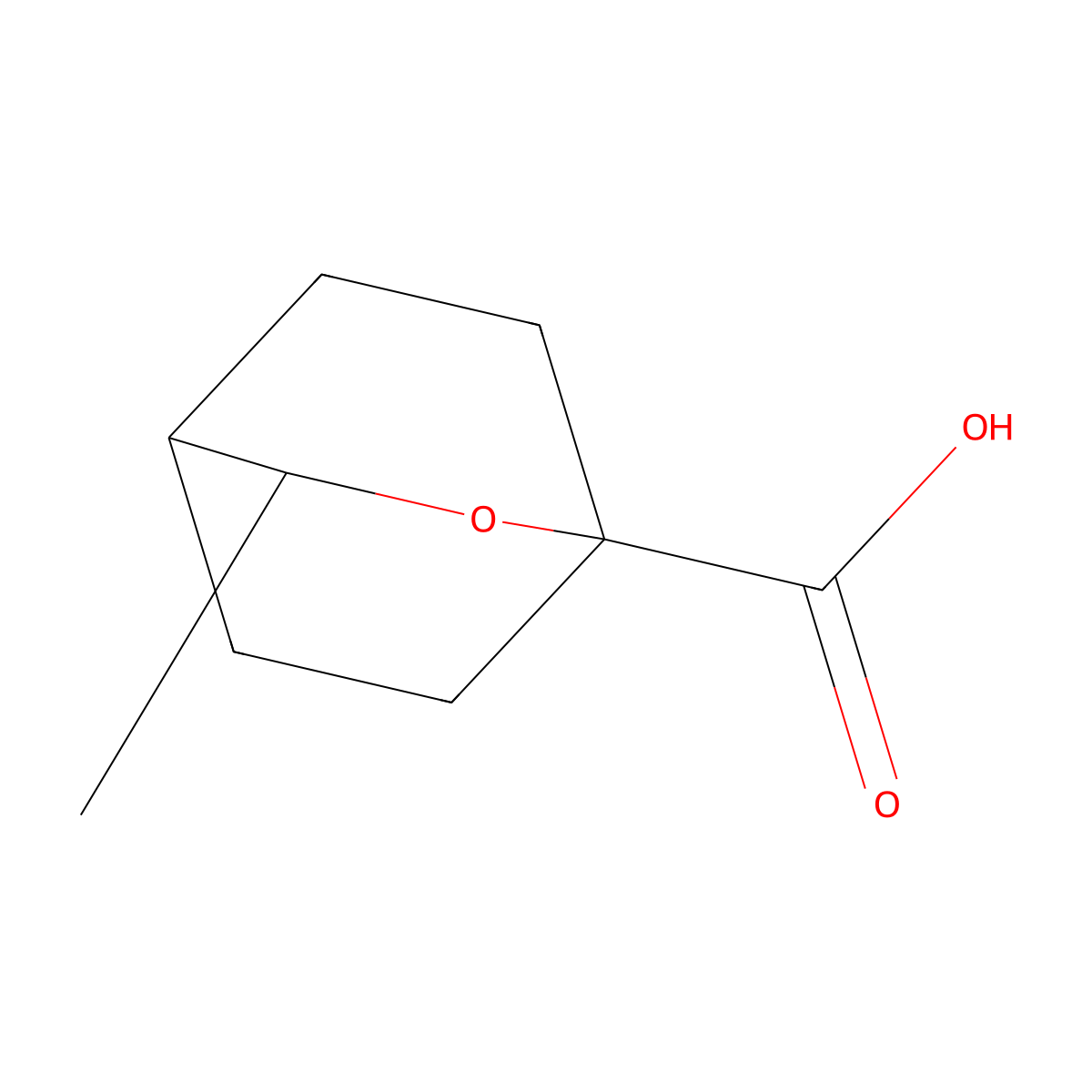 3-Methyl-2-oxabicyclo[2.2.2]octane-1-carboxylic acid molecular structure, CAS 2445784-32-5