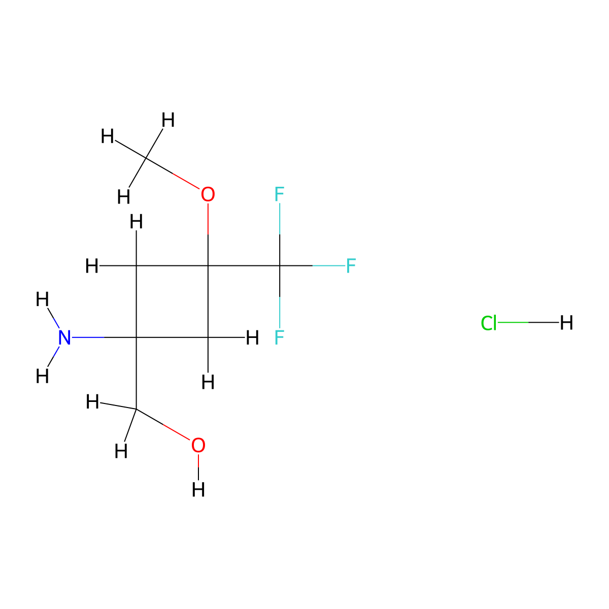 [(1s,3s)-1-Amino-3-methoxy-3-(trifluoromethyl)cyclobutyl]methanol hydrochloride molecular structure, CAS 2445784-45-0