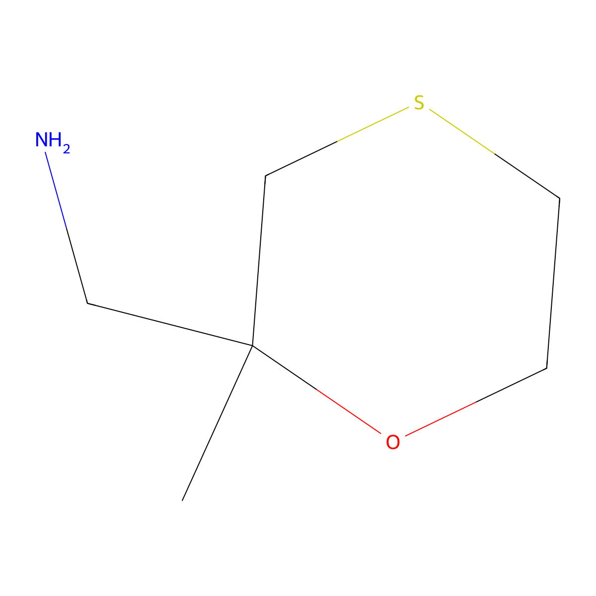1-(2-Methyl-1,4-oxathian-2-yl)methanamine molecular structure, CAS 2445784-56-3
