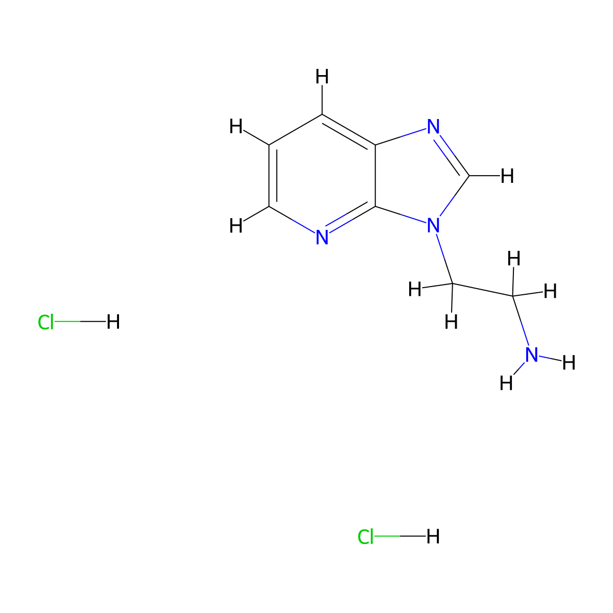 2-Imidazo[4,5-b]pyridin-3-ylethanamine;dihydrochloride molecular structure, CAS 2445784-96-1