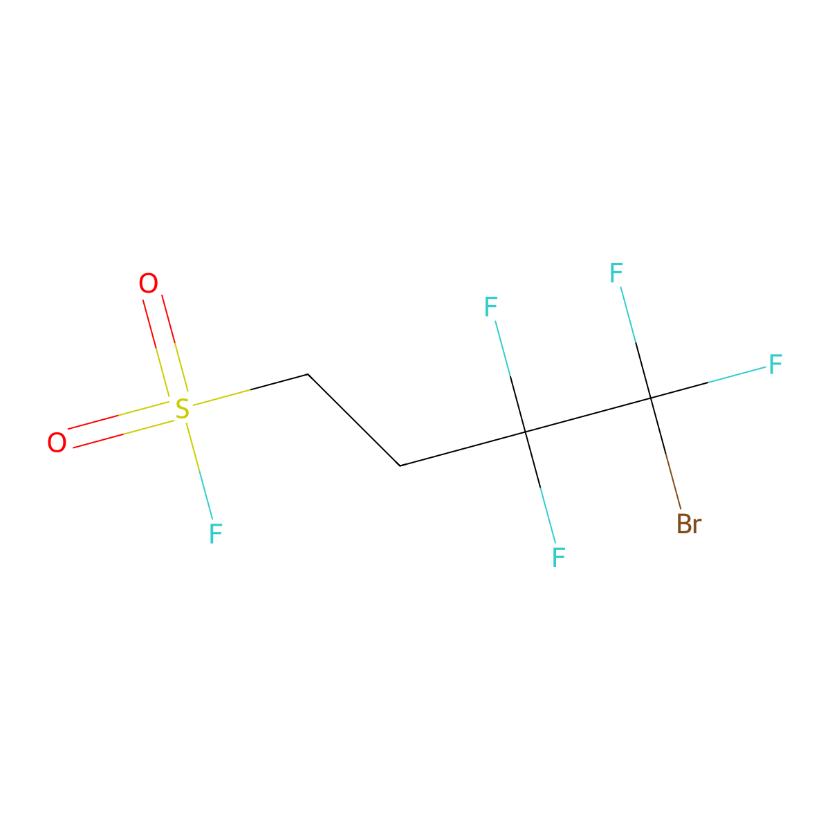 4-Bromo-3,3,4,4-tetrafluorobutane-1-sulfonyl fluoride molecular structure, CAS 2445785-16-8
