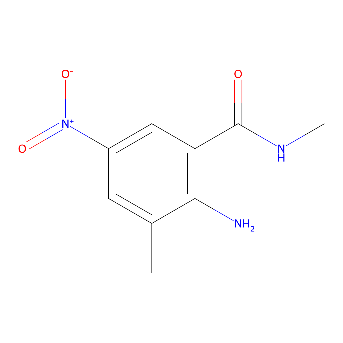 2-Amino-N,3-dimethyl-5-nitrobenzamide molecular structure, CAS 2445785-22-6
