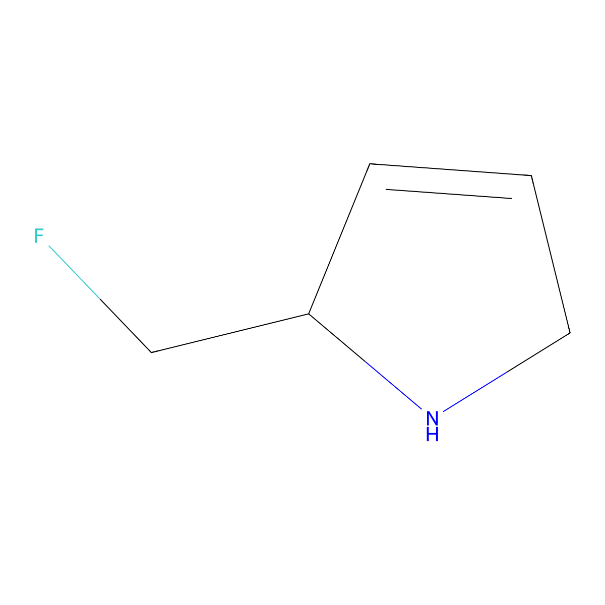 2-(fluoromethyl)-2,5-dihydro-1H-pyrrole molecular structure, CAS 2445785-86-2