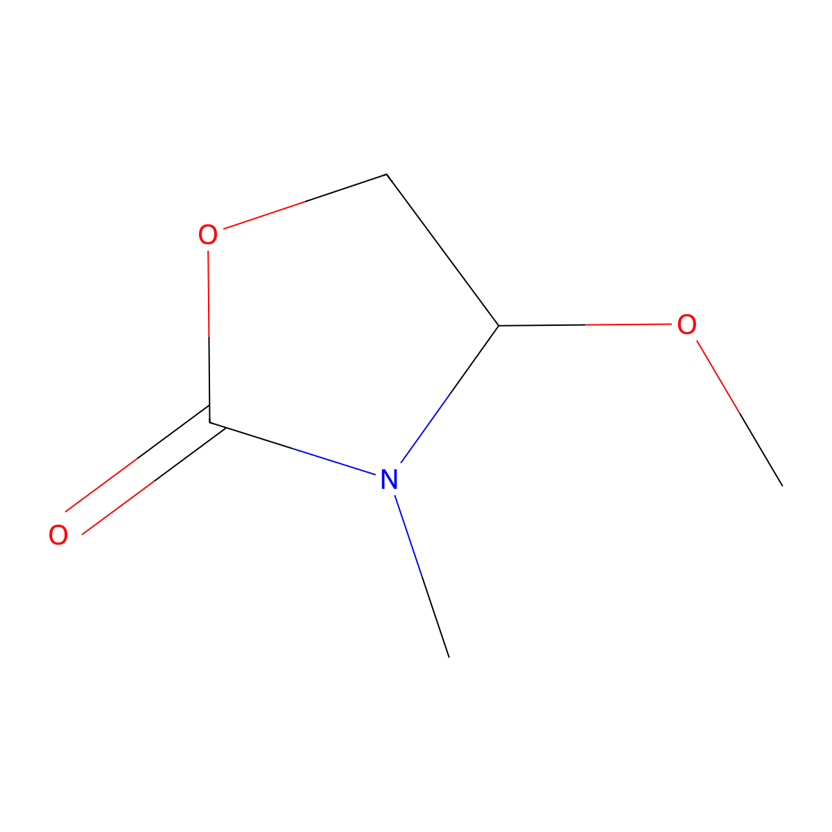 4-Methoxy-3-methyl-1,3-oxazolidin-2-one molecular structure, CAS 2445786-15-0