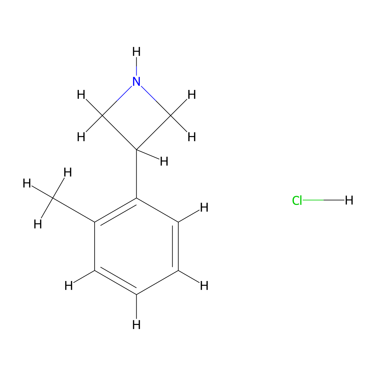 3-(2-Methylphenyl)azetidine hydrochloride molecular structure, CAS 2445786-22-9