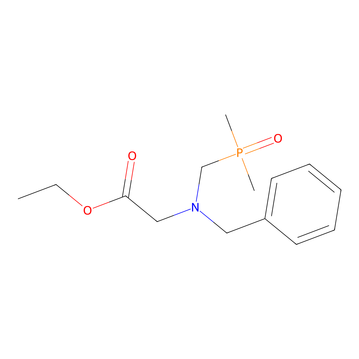 Ethyl2-{benzyl[(dimethylphosphoryl)methyl]amino}acetate molecular structure, CAS 2445786-27-4