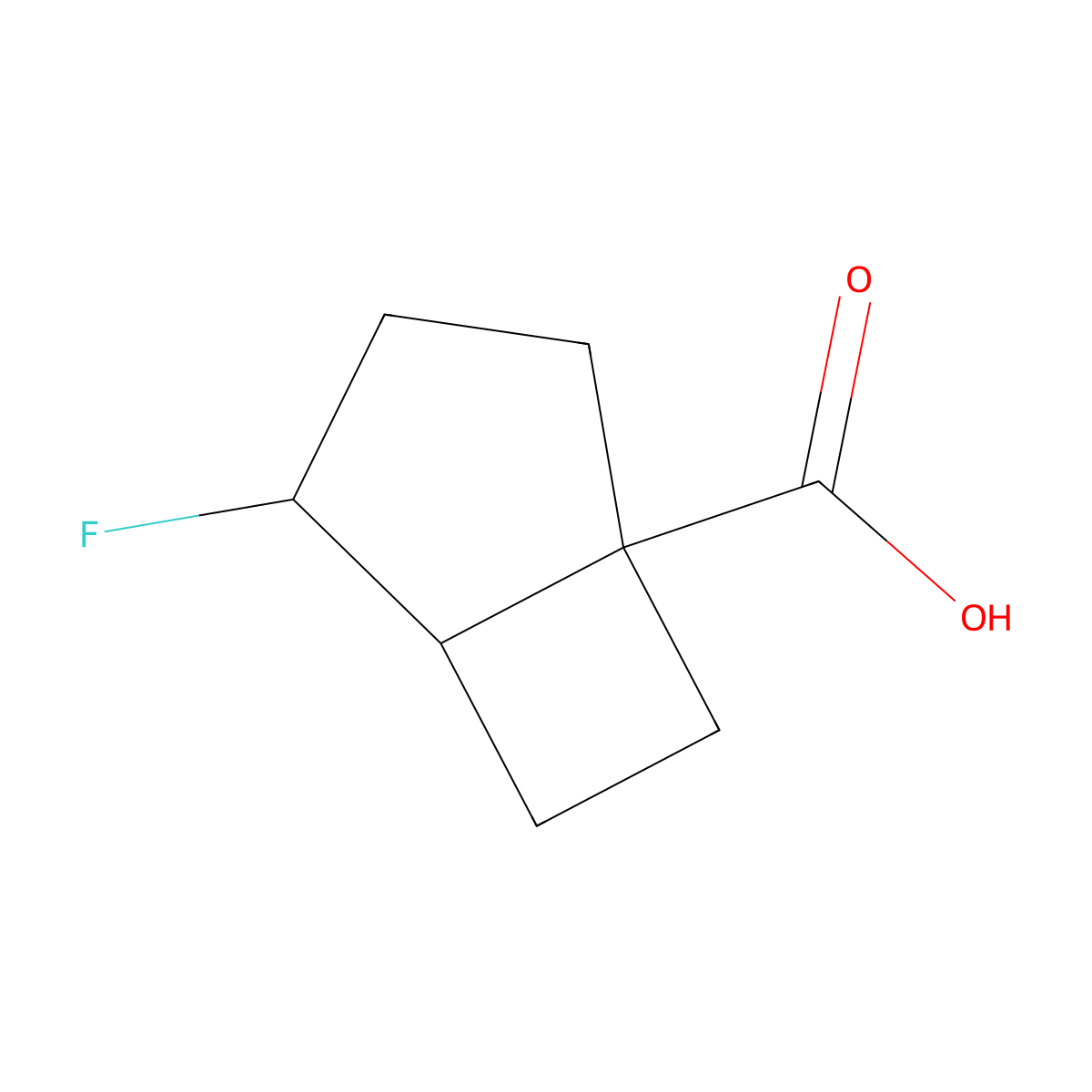 4-Fluorobicyclo[3.2.0]heptane-1-carboxylic acid molecular structure, CAS 2445786-29-6