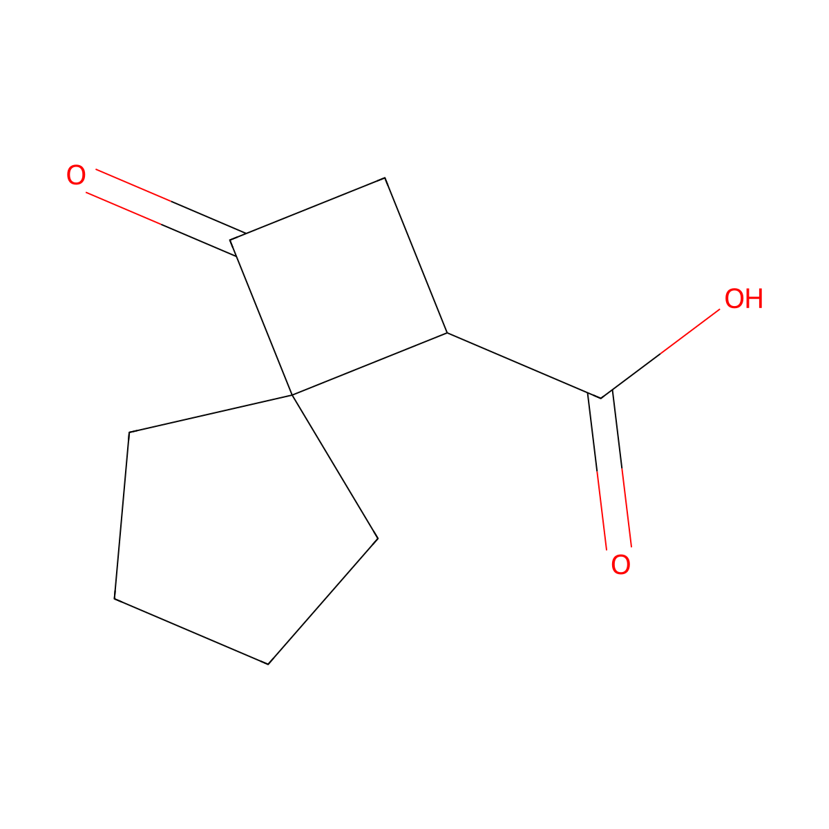3-Oxospiro[3.4]octane-1-carboxylic acid molecular structure, CAS 2445786-43-4