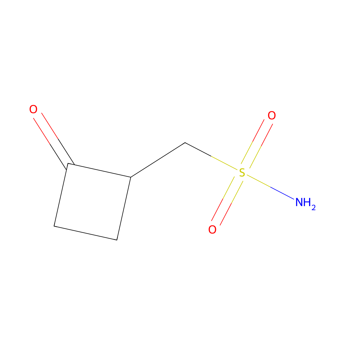 (2-Oxocyclobutyl)methanesulfonamide molecular structure, CAS 2445786-46-7