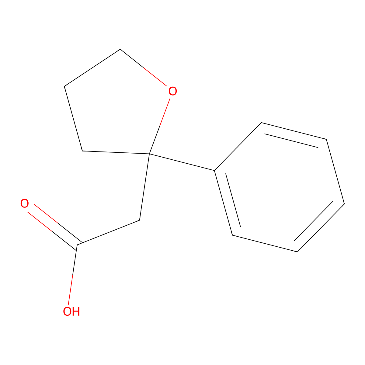 2-(2-Phenyloxolan-2-yl)acetic acid molecular structure, CAS 2445786-47-8