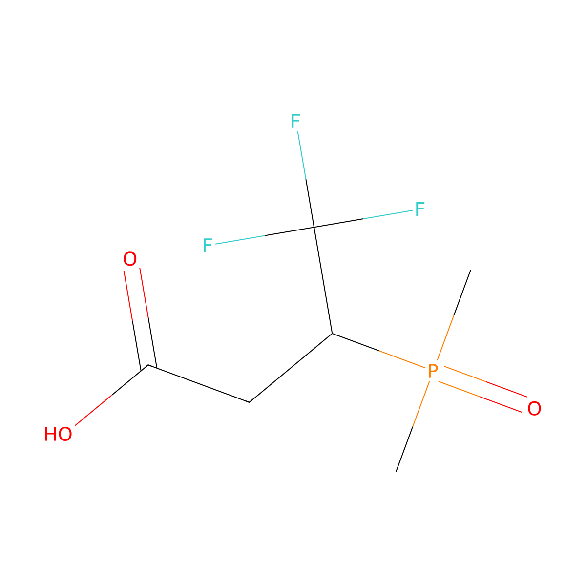 3-(Dimethylphosphoryl)-4,4,4-trifluorobutanoicacid molecular structure, CAS 2445786-55-8