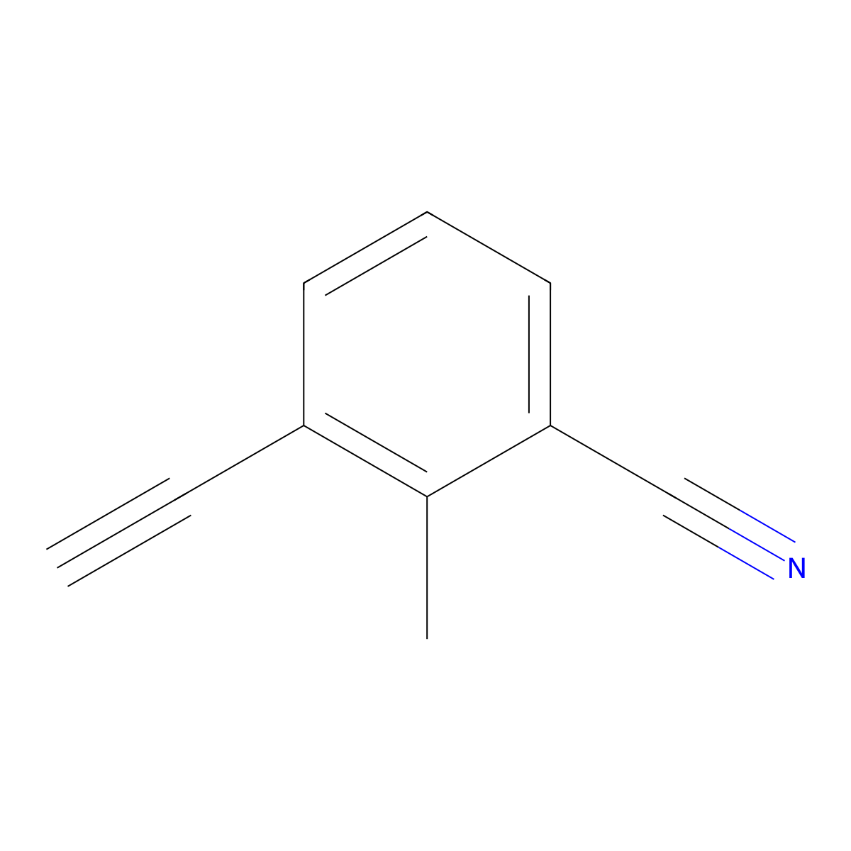 3-Ethynyl-2-methylbenzonitrile molecular structure, CAS 2445786-87-6