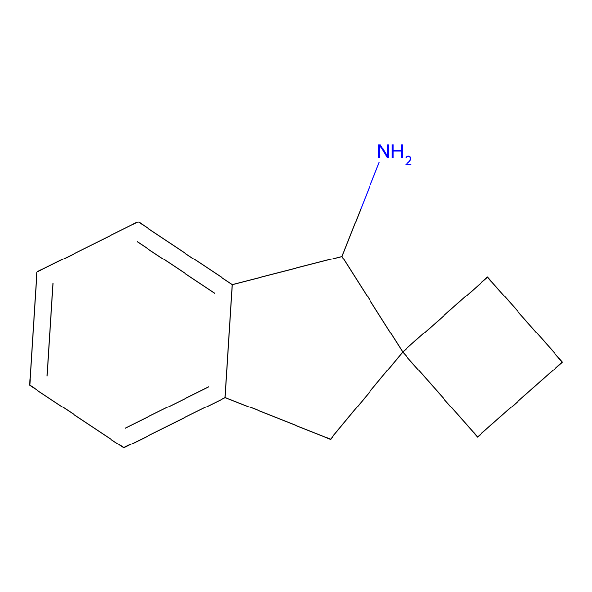 1',3'-Dihydrospiro[cyclobutane-1,2'-inden]-3'-amine molecular structure, CAS 2445790-34-9