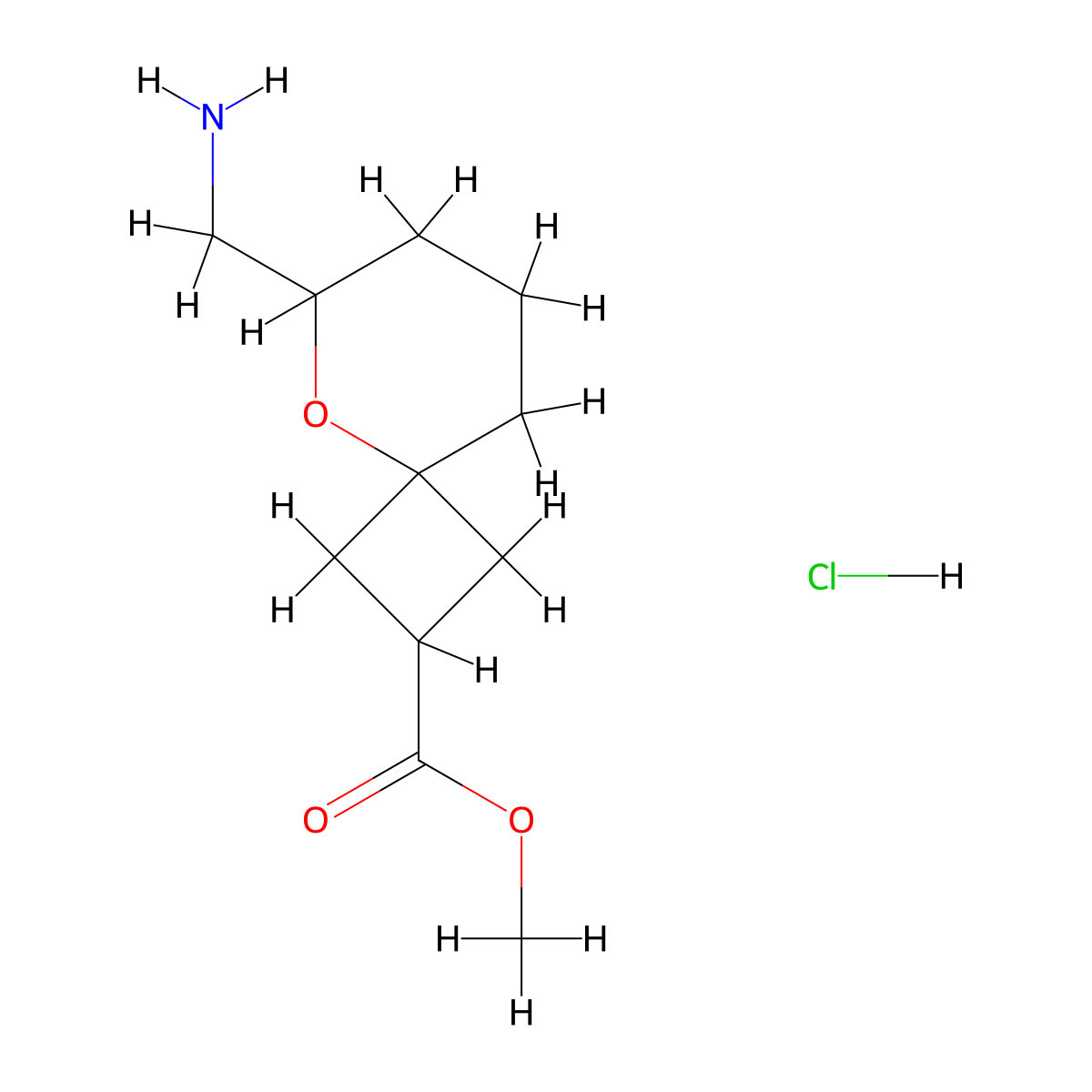 methyl6-(aminomethyl)-5-oxaspiro[3.5]nonane-2-carboxylatehydrochloride,Mixtureofdiastereomers molecular structure, CAS 2445790-37-2